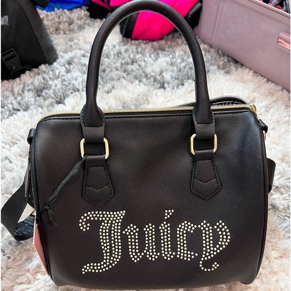 Juicy Couture Obsession Black Rhinestones Satchel NWT - Picture 8 of 8